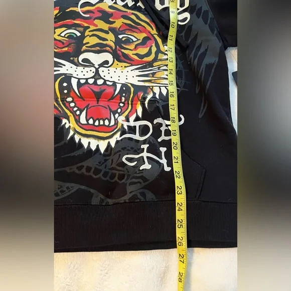 Ed Hardy Black Hoodie sz M NWT! - Picture 7 of 8
